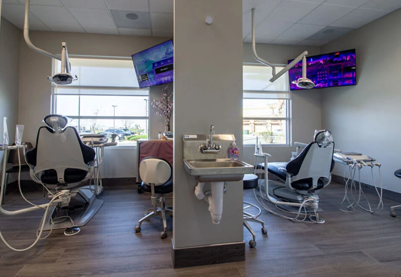 dental exam rooms at Smile Studio Dentistry in Fontana, CA